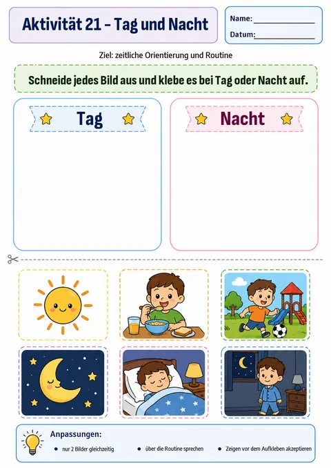 Aktivität: Tag und Nacht